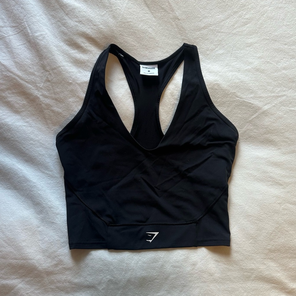 Black Gymshark Elevate Long Line Sports Bra